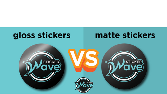 The differences between glossy vs matte stickers