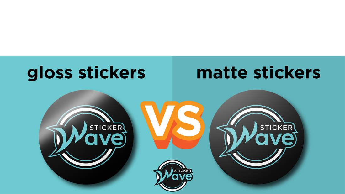 The differences between glossy vs matte stickers
